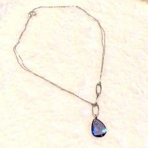 NWOT Lilac Teardrop Chain Necklace